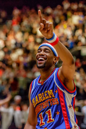 The Harlem Globetrotters in Birmingham. Credit: Chris Bowley