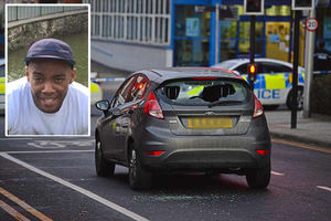 Carl Campbell, and the car he was in when he was shot dead
