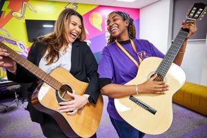 A music workshop underway at Onside's Warrington Youth Zone