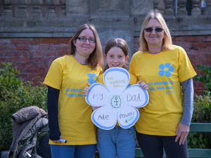 Supporting image for story: Remembering loved ones at hospice walk in Shrewsbury