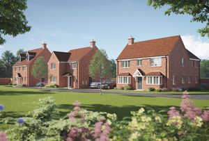 A street scene at the Harvino development