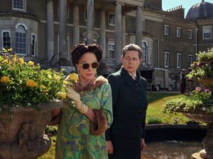 Dame Joan Collins (left) and Isabella Rossellini (right) in The Bitter End