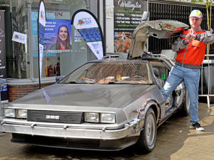 Supporting image for story: Back to the Future – and back to the cinema in Wellington as DeLorean hits town
