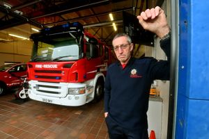 Watch manager Charlie Cartwright at Newport Fire Station
