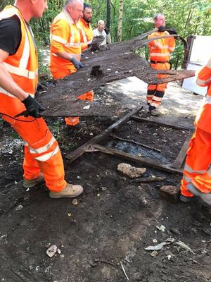 The moment Rosie was rescued in 2018