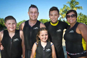 Tom Daley with Lilly-May and family