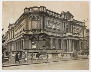 An external view of Wolverhampton Art Gallery, taken close to the main entrance in January 1969
