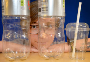 Library assistant Jessie Wolf