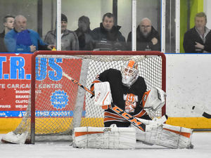 Supporting image for story: Telford Tigers netminder Sam Gospel not thinking of title ahead of Peterborough Phantoms clash