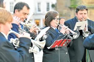 Supporting image for story: Shrewsbury Brass Band spreads cheer with Christmas tunes