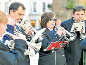 Supporting image for story: Shrewsbury Brass Band spreads cheer with Christmas tunes