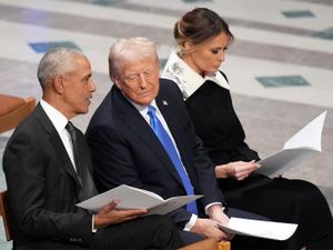 Supporting image for story: Trump prompts outrage after posting racist video of Obamas