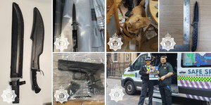 Police said weapons, including guns, had been seized.