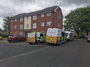 Police attended the scene yesterday