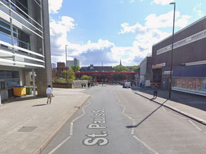 St Pauls Street, Walsall, towards the bus station, near to where the incident took place