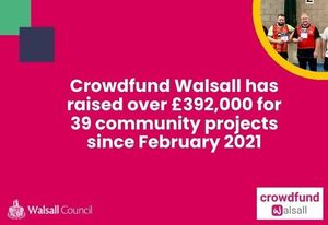 Crowdfund Walsall helps 39 local community groups raise £392,000 in three years