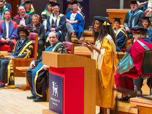 Supporting image for story: Beverley Knight speaks about being bold as she receives university honour