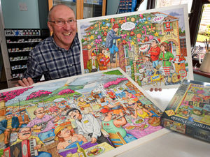 Supporting image for story: Stourbridge artist Geoff pieces the puzzles together 