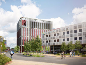 Supporting image for story: Work begins on city’s first smart-enabled building