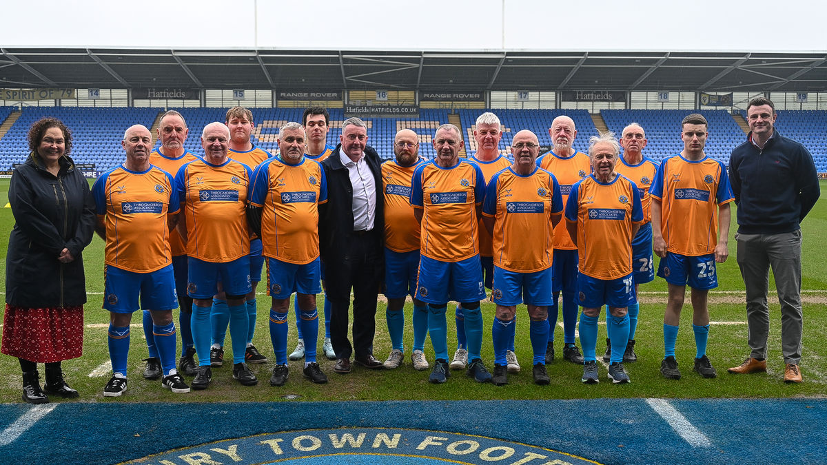 Sponsor backing boosts walking football and disability kit rollout for Shrewsbury Town Foundation Sponsor backing boosts walking football and disability kit rollout for Shrewsbury Town Foundation