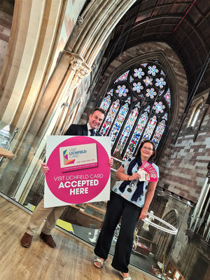  Councillor Iain Eadie with Louise Fleming, executive project director at The Hub at St Mary’s