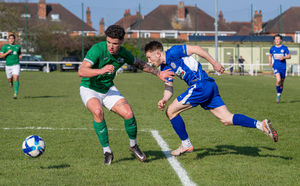 Brocton's Jake Danan fends off Finn Pattison.