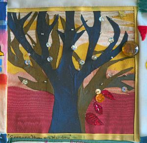 A tree shows the passing seasons