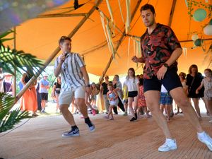 Supporting image for story: Strictly fun on the lake for AJ and Curtis Pritchard at Alderfest