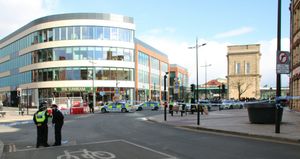 The scene on Pipers Row. Photo: @Central1850