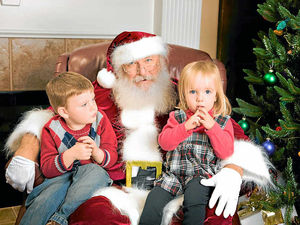 Supporting image for story: Ho, ho, no! Santa's knee is off limits to children for 'safety reasons'
