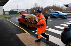 Reporter Daniel Walton tries out the new Recycling Centre, Aldridge, on the first day of opening.