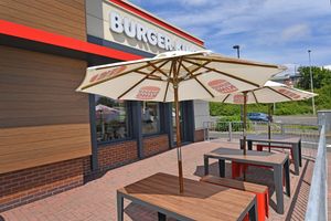 Burger King at the Gateway retail park offers an outside area for visitors to eat