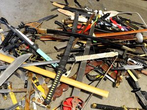 Supporting image for story: 700 knives handed in to Staffordshire Police in seven days