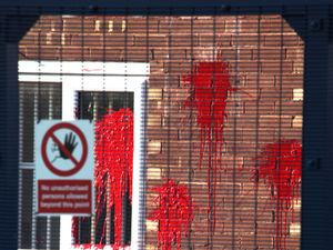 Supporting image for story: Pro-Palestine protestors cause chaos for third day in Staffordshire village as they besiege drone engine factory