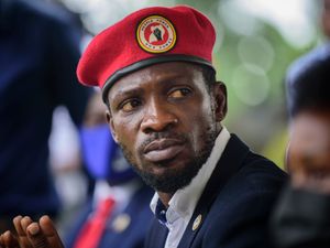 Supporting image for story: Ugandan opposition figure Bobi Wine ‘shot in leg’ in confrontation with police