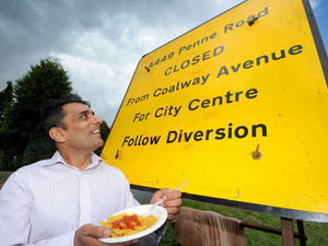 Supporting image for story: Wolverhampton roadworks sign is pasta joke