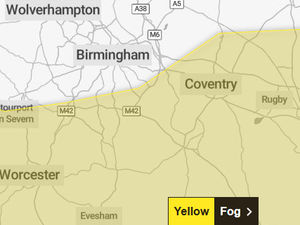 Supporting image for story: Yellow weather warning and fog across West Midlands as drivers warned to take care