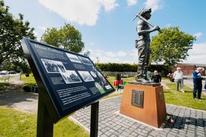 The Miner's Statue in St Martins