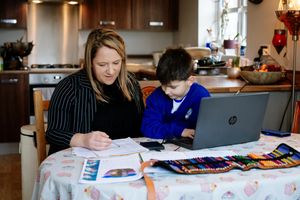  Freddie Jones 7, from Ellesmere and his mum, Alison