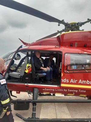 Having a peak inside one of the Midlands Air Ambulances