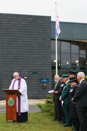 The Rev Steve Parker led the ceremony