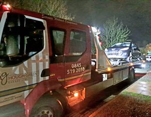 Officers seized the car in Market Drayton. Picture: West Mercia Police