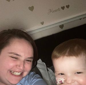 Phoebe Ashfield, with her mother Emma Wyke