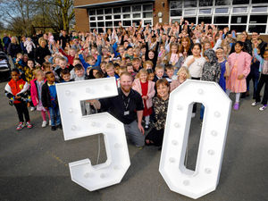 Supporting image for story: Fifty not out! Watch as pupils, staff and parents celebrate special anniversary of Kingswinford school