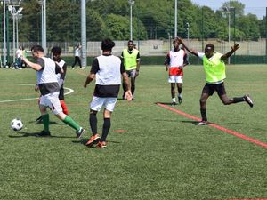 Supporting image for story: Staffordshire teams compete in refugee football tournament hosted at university