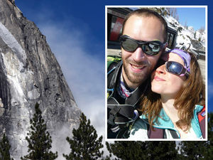 Supporting image for story: Yosemite rock fall tragedy: Husband died shielding Shropshire-born wife  