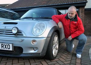 James Cawley from Priorslee who drove his car through the hole which opened up in Jackfield