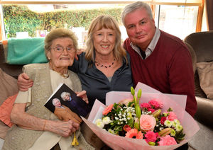 Joyce Chilton from Hednesford celebrated her 100th birthday. She is pictured with her nephew Glyn Clewley and his wife Mary.