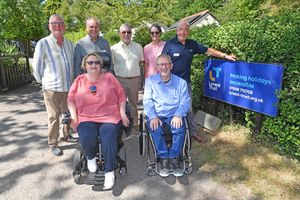 Chairman Paul Newton with the trustees of Lyneal Trust
