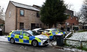 The scene at an address off Hurleybrook Way, Leegomery , Telford